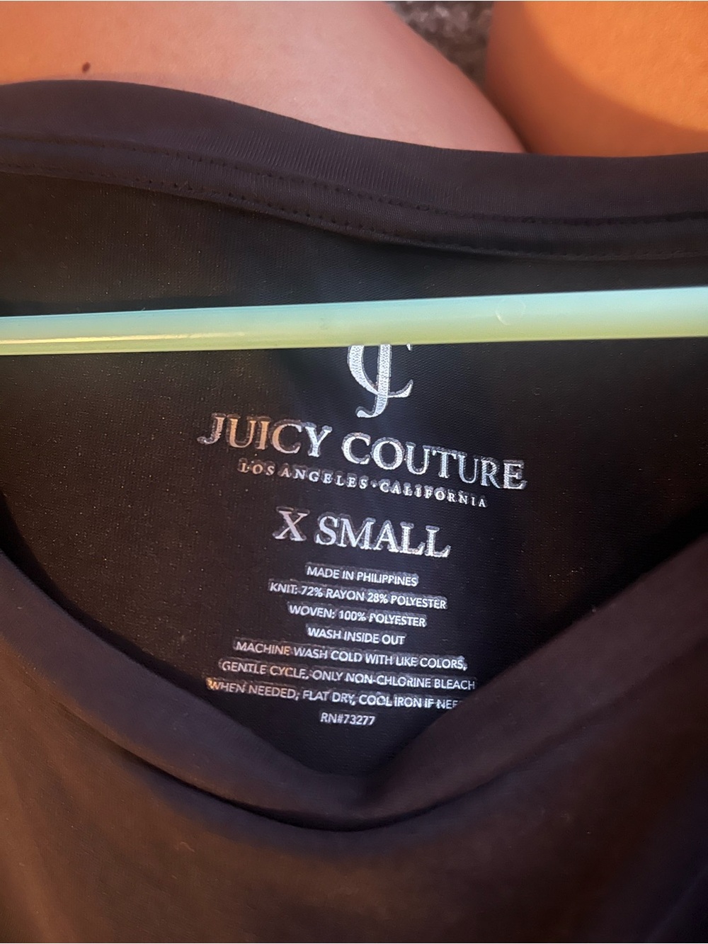 Juicy Couture Black Short-Sleeve Peplum Tee - Picture 3 of 3